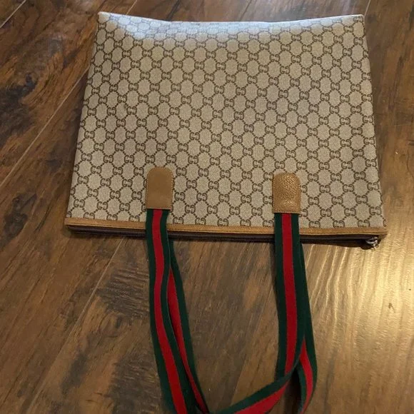 🛑  GUCCI Web Sherry Line GG Plus Tote - Picture 7 of 12